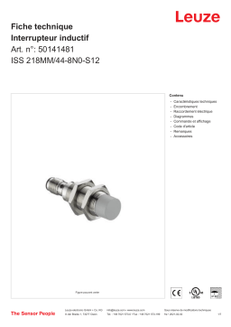 Leuze ISS 218MM/44-8N0-S12 Induktiver Sensor Manuel utilisateur