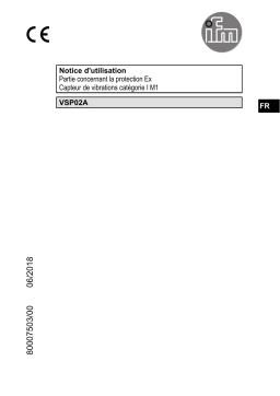 IFM VSP02A Accelerometer Mode d'emploi