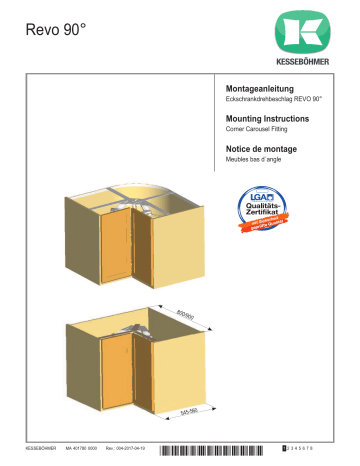 Kesseböhmer REVO 90° Mode d'emploi | Fixfr