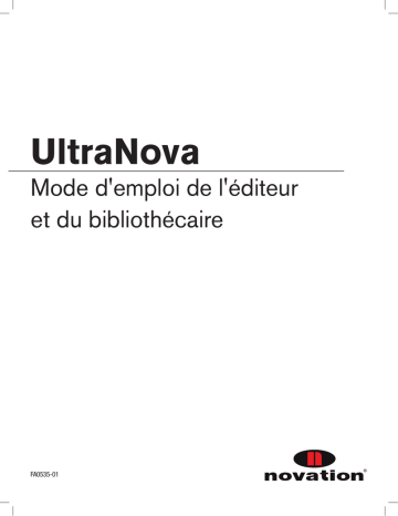 Novation UltraNova Mode d'emploi | Fixfr