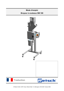 Retsch SM 100 Mode d'emploi