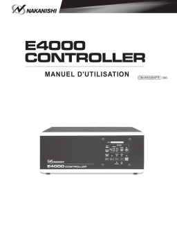 Nakanishi E4000 Controller Manuel du propriétaire