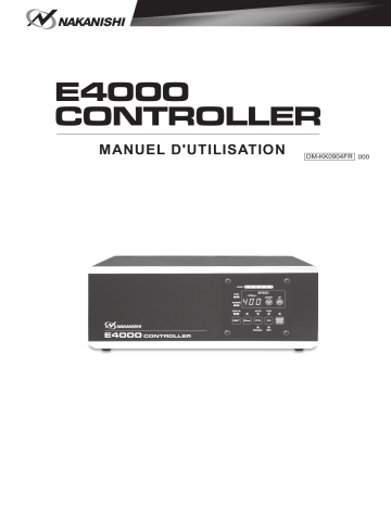 Nakanishi E4000 Controller Manuel du propriétaire | Fixfr