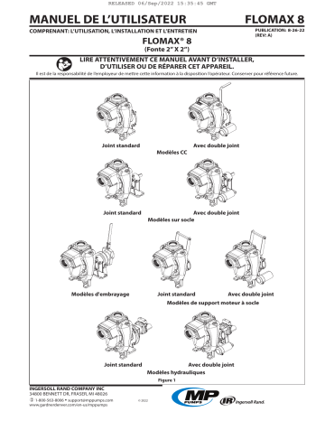 MP Pumps FLOMAX 8 Fonte Manuel utilisateur | Fixfr