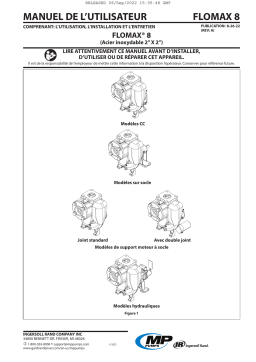 MP Pumps FLOMAX 8 Acier Inoxydable Manuel utilisateur