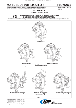 MP Pumps FLOMAX 5 Fonte Manuel utilisateur