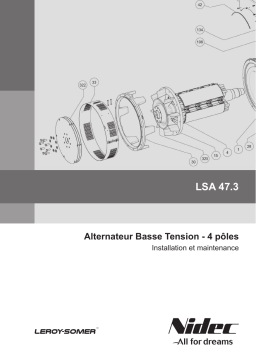 Leroy-Somer LSA 47.3 Low voltage alternator Manuel utilisateur