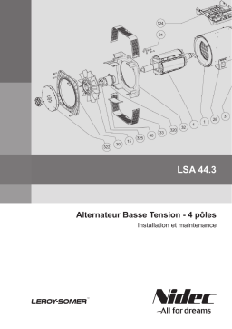 Leroy-Somer LSA 44.3 Low voltage alternator Manuel utilisateur