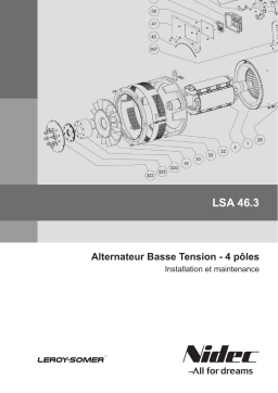 Leroy-Somer LSA 46.3 Low voltage alternator Manuel utilisateur