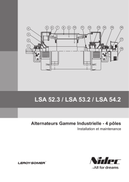 Leroy-Somer LSA 52.3 / LSA 53.2 / LSA 54.2 Low voltage alternator Manuel utilisateur