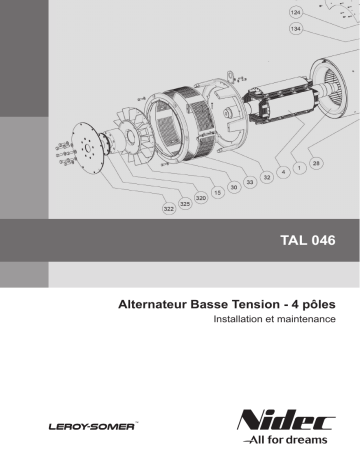 Leroy-Somer TAL 046 Low voltage alternator Manuel utilisateur | Fixfr