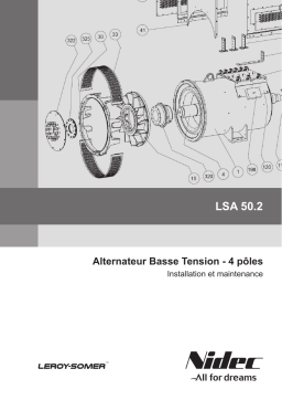 Leroy-Somer LSA 50.2 Low voltage alternator Manuel utilisateur