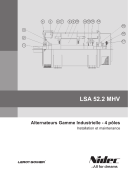 Leroy-Somer LSA 52.2 MHV Alternator Manuel utilisateur