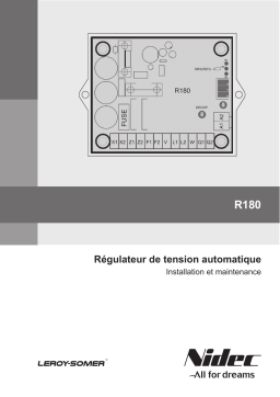 Leroy-Somer R180 Analog AVR Manuel utilisateur