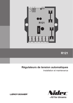 Leroy-Somer R121 Analog AVR Manuel utilisateur