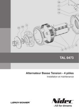 Leroy-Somer TAL 0473 Low voltage alternator Manuel utilisateur