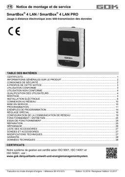 GOK SmartBox LAN / SmartBox 4 LAN PRO Mode d'emploi