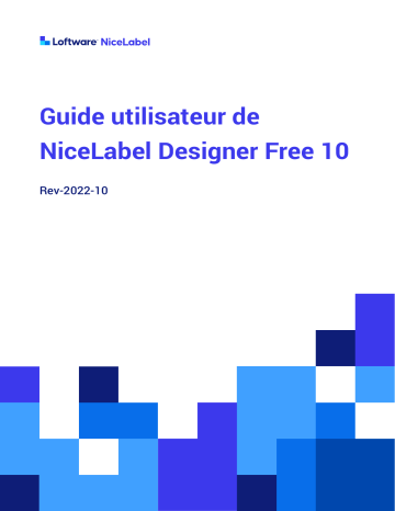 NiceLabel 10 Designer Free Mode d'emploi | Fixfr