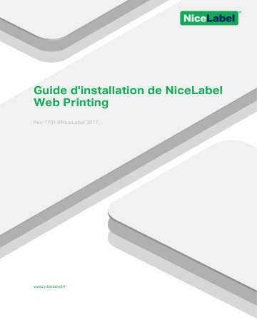 NiceLabel 2017 Web Printing Guide d'installation | Fixfr