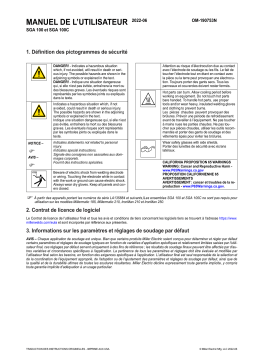 Miller SGA 100 Manuel utilisateur