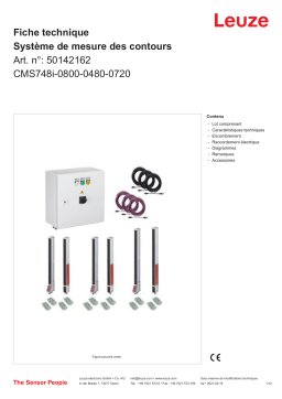 Leuze CMS748i-0800-0480-0720 Konturmesssystem Manuel utilisateur