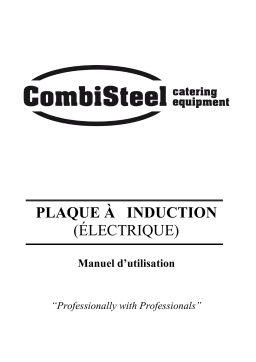 CombiSteel 7178.0330 Base 700 Induction Electric Range 2 Pl. Manuel utilisateur