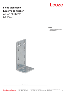 Leuze BT 330M Haltewinkel Manuel utilisateur