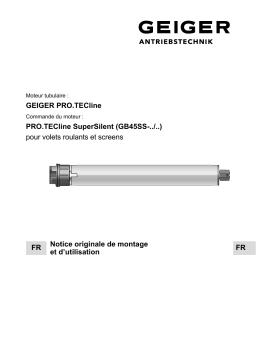 GEIGER PRO.TECline SuperSilent Mode d'emploi