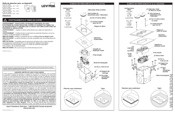 25249-FBA | 25249-TFB | 5349-TFB | 5249-TFB | 25349-TFN | 25349-FBA | 25349-TFB | Leviton 25249-TFN 1-Gang 15 Amp Duplex Tamper-Resistant Receptacle Floor Box Assembly, Nickel Manuel utilisateur | Fixfr