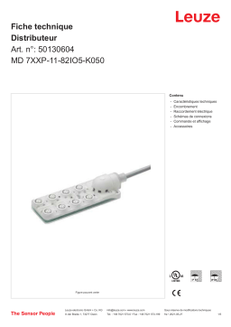 Leuze MD 7XXP-11-82IO5-K050 Verteiler Manuel utilisateur