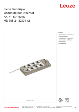 Leuze MD 708-21-82/D4-12 Ethernet Switch Manuel utilisateur