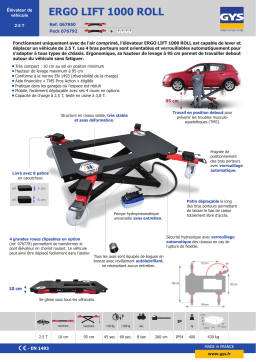 ERGO LIFT 1000 ROLL : Chat IA et Téléchargement PDF