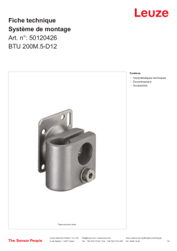 Leuze BTU 200M.5-D12 Montagesystem Manuel utilisateur