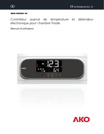 AKO AKO-16526 V2 Temperature and electronic expansion controller for cold room store Manuel utilisateur | Fixfr
