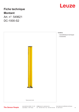 Leuze DC-1000-S2 Gerätesäule Manuel utilisateur