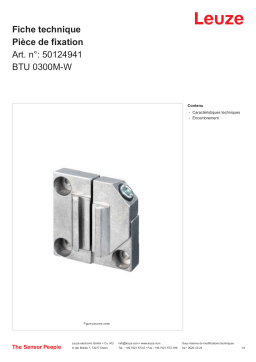 Leuze BTU 0300M-W Befestigungsteil Manuel utilisateur