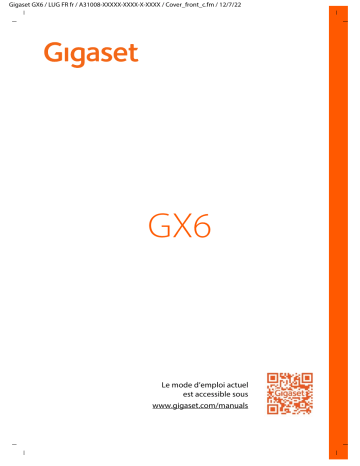 Gigaset GX6 Mode d'emploi | Fixfr