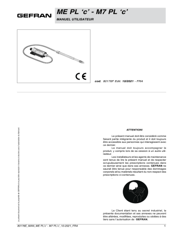 ME PLc | gefran M7 PLc Manuel utilisateur | Fixfr