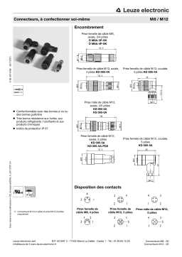 Leuze D M8A-4P-SK Leitungsdose Manuel utilisateur