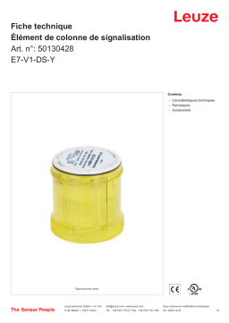 Leuze E7-V1-DS-Y Signalsäulenelement Manuel utilisateur