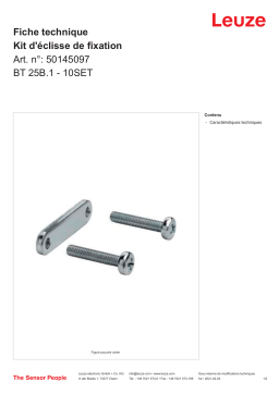 Leuze BT 25B.1 - 10SET Set Befestigungslasche Manuel utilisateur