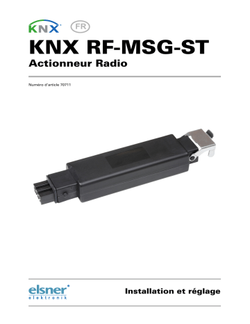 Elsner KNX RF-MSG-ST Manuel utilisateur | Fixfr