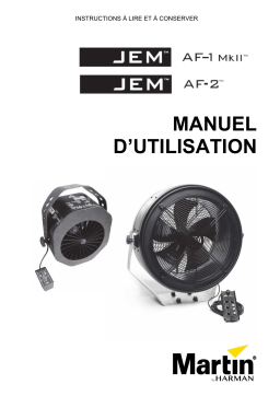 Martin JEM AF-1 MkII Manuel utilisateur