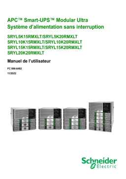 Schneider Electric Smart-UPS Modular Ultra Manuel utilisateur