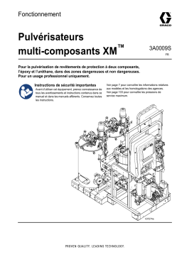 Graco 3A0009S, Pulvérisateurs multi-composants XM, Fonctionnement, français Manuel du propriétaire