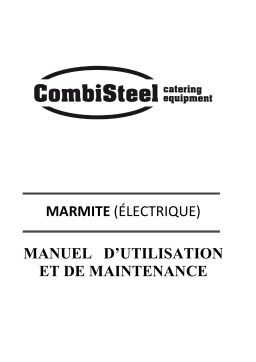 CombiSteel 7178.0565 Base 700 Electric Boiling Pan 60l indirect Heating Manuel utilisateur