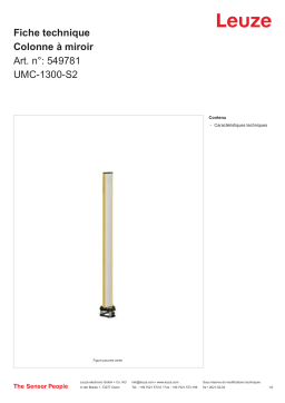 Leuze UMC-1300-S2 Spiegelsäule Manuel utilisateur