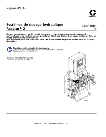 Graco 3A3188G, Systèmes de dosage hydraulique Reactor 2 Manuel du propriétaire | Fixfr