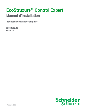 Schneider Electric EcoStruxure™ Control Expert Installation manuel | Fixfr