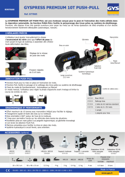 GYS RIVETER GYSPRESS PREMIUM 10T PUSH-PULL Fiche technique